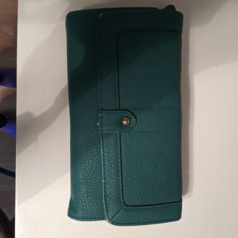 Teal wallet from Target